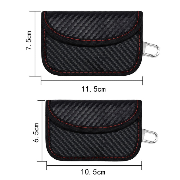 Carbon Fiber RFID Card Case Radiation-Proof Car Key Signal Shielding Bag, 10.5 x 6.5cm, 11.5 x 7.5cm Carbon Fiber RFID Card Case Radiation-Proof Car Key Signal Shielding Bag, 10.5 x 6.5cm, 11.5 x 7.5cm